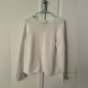 J Crew white sweater